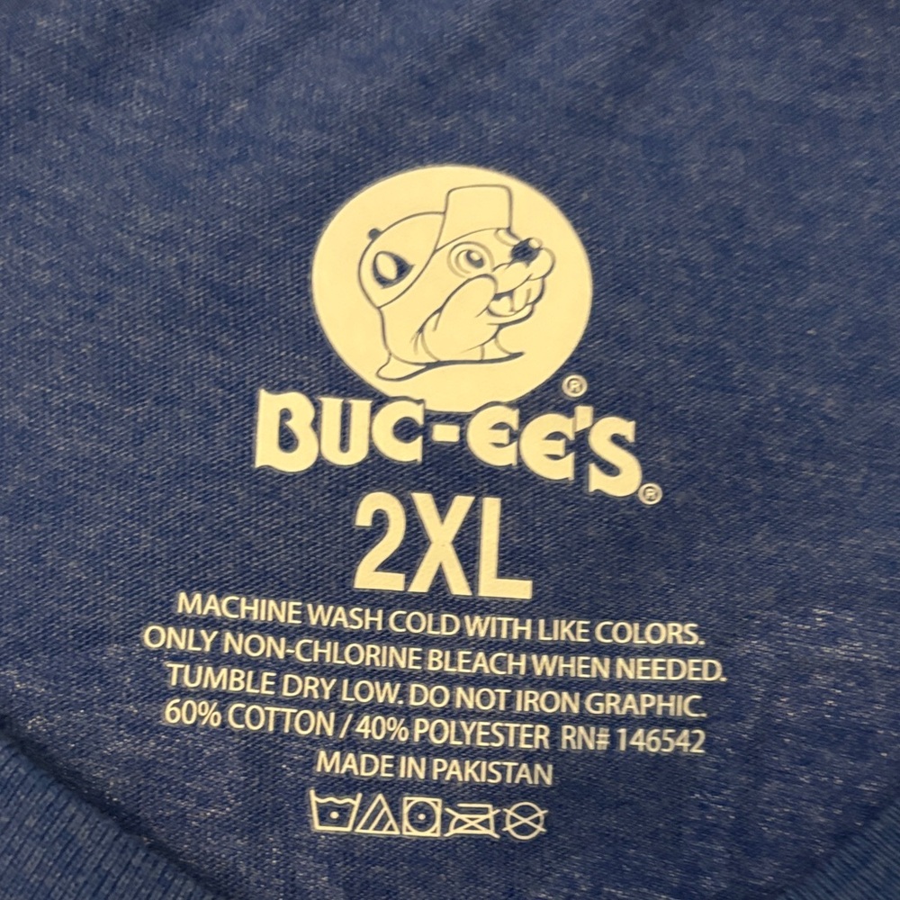New Buc-ee's Blue Short Sleeve Women's Tee - Picture 4 of 6